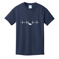 Funny Heartbeat Scuba Diving Lover Birthday Gift Idea Scuba Diver Nurs Basic Youth T-shirt | Artistshot