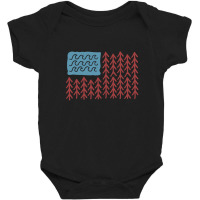 Usa Nature Flag Baby Bodysuit | Artistshot