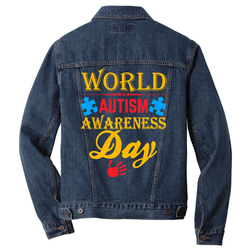 Autism Awareness Month T  Shirt World Autism Awareness Day Men Denim Jacket by joanie38206 | Artistshot