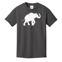 Distressed Elephant Silhouette Basic Youth T-shirt | Artistshot