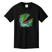 Hot Trend Crocodile Alligator Attack In The Swamp Basic Youth T-shirt | Artistshot