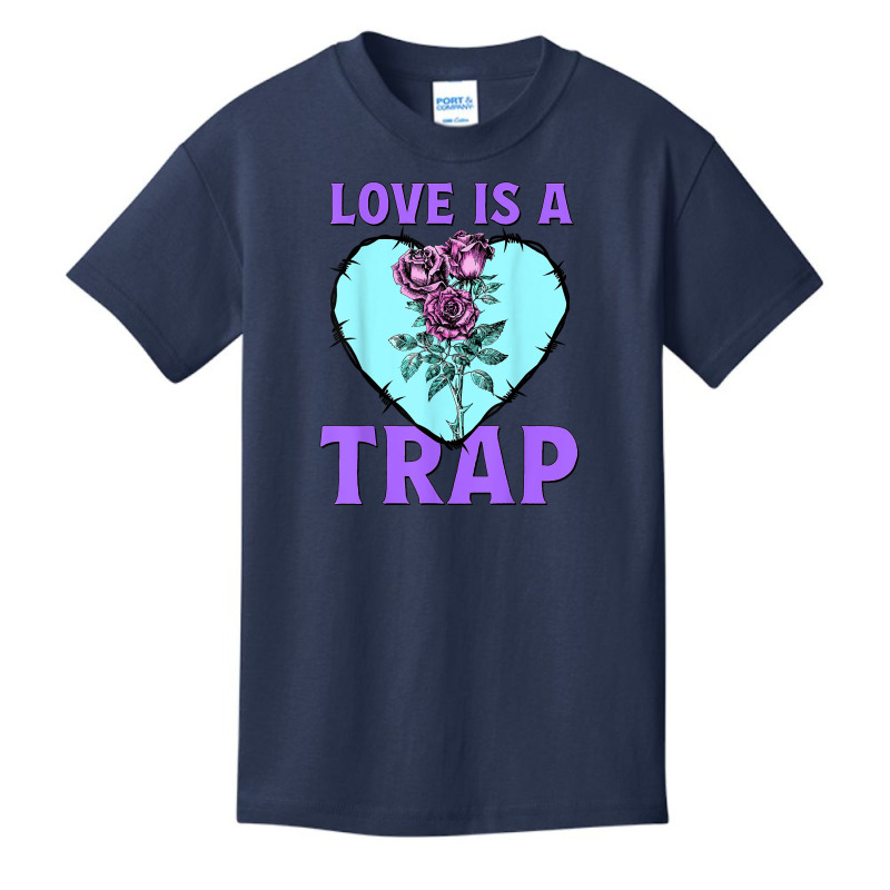 Anti Valentine Day Pastel Color Love A Trap Roses Thorns T Shirt Basic Youth T-shirt | Artistshot