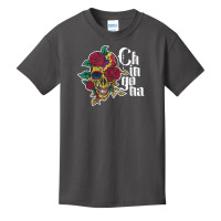 Chingona Roses Skull – Funny Mexican Woman Girl Latina T Shirt Basic Youth T-shirt | Artistshot