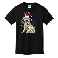 Dalmatian Dog Funny Cute Christmas Lights Puppy Lover T Shirt Basic Youth T-shirt | Artistshot