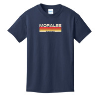 Morales Surname Birthday Family Reunion 80s 90s Sunset Basic Youth T-shirt | Artistshot