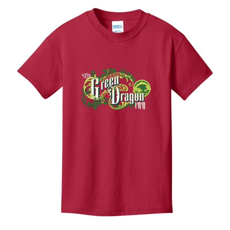 Hot Trend The Green Dragon Basic Youth T-shirt by greggjvandervor | Artistshot