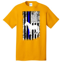 Hot Trend Police Mounted Patrol Horse American Flag Basic T-shirt | Artistshot