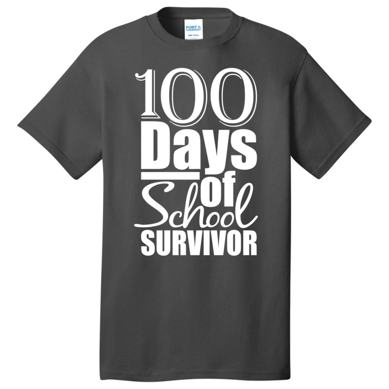 Limited Edition 100th Day Of School 100 Days Survivor Kids Teacher Basic T-shirt by Kristina Ritchey | Artistshot