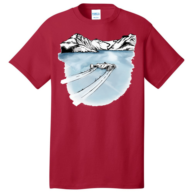 Trackmania   Arctic Lake Slide Basic T-shirt by issacmaskitx | Artistshot