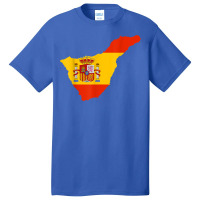 Spain Flag In Tenerife Outline   Tenerife T Shirt Basic T-shirt | Artistshot