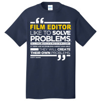 Film Editor Latest Design 2017   Nature Funny Basic T-shirt | Artistshot