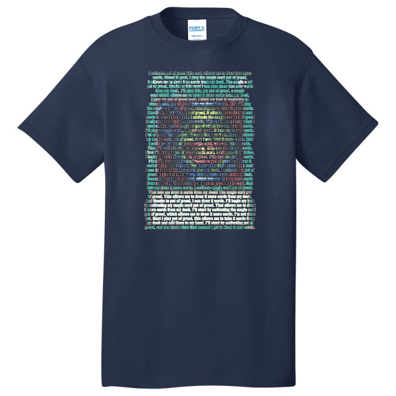 Pot Of Greed Word Art .png Basic T-shirt by JessicaProffitt | Artistshot