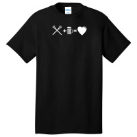 Lacross Beer Mug Of Beer Is Love Athlete Gift Idea Basic T-shirt | Artistshot