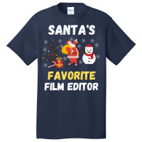 Santas Favorite Film Editor Classic Funny Tumblr Basic T-shirt | Artistshot