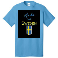 Swedish Flag Stockholm Viking Gift Funny Sweden  Vintage Retro Basic T-shirt | Artistshot