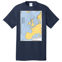 Uk Shipping Forecast Map  70s Aesthetic Basic T-shirt | Artistshot