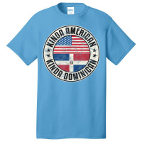 Dual Citizenship American Dominican Republic Usa Flag T Shirt Basic T-shirt | Artistshot