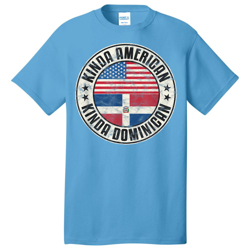 Dual Citizenship American Dominican Republic Usa Flag T Shirt Basic T-shirt by cordellwerw56r | Artistshot