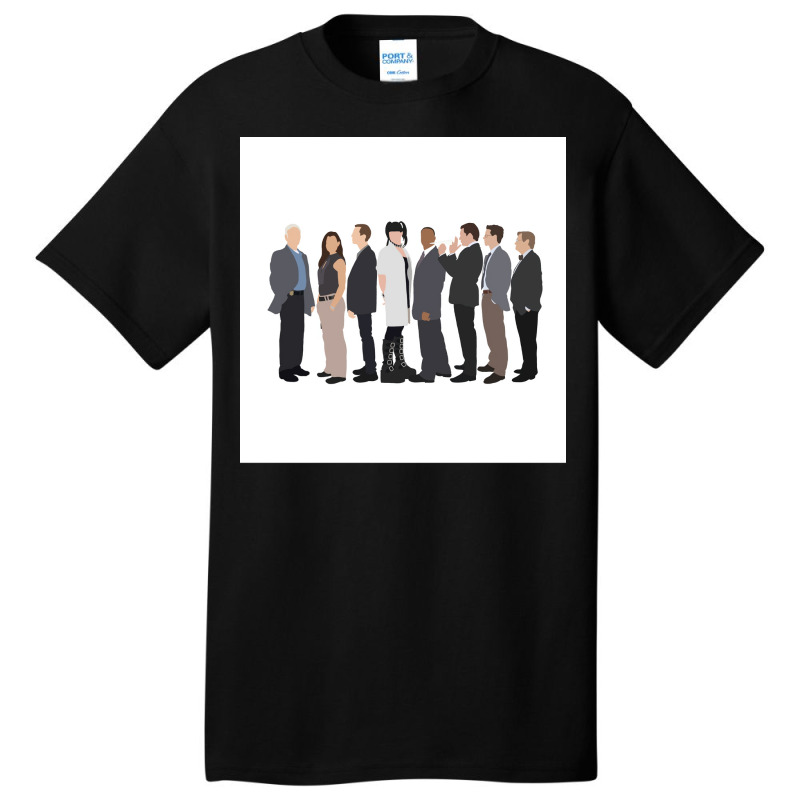 Ncis Cast Drawing Poster Music Basic T-shirt by ferrarperishc | Artistshot