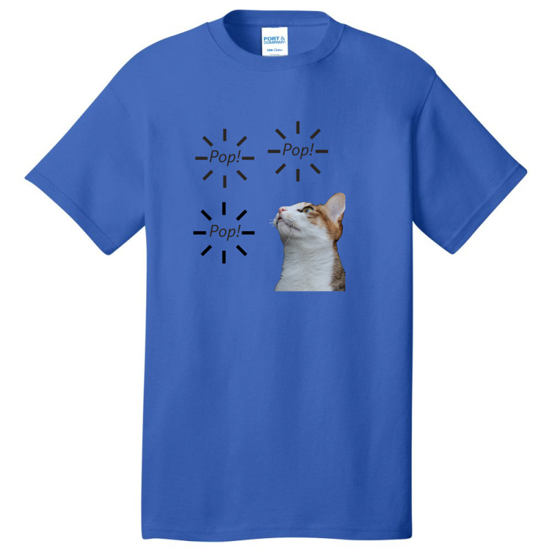 Pop Pop Pop Cat 4 Basic T-shirt | Artistshot