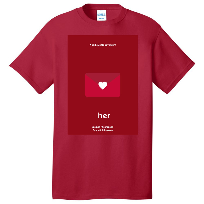 Minimalist Her Movie Poster Premium Hipster 70s Basic T-shirt by soyefkettieu | Artistshot