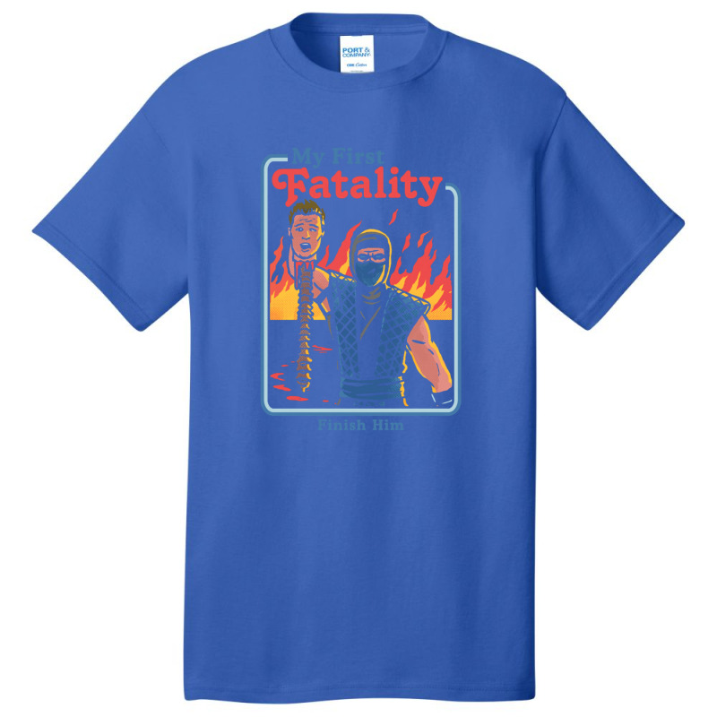 My First Fatality Finish Him 1 Basic T-shirt by GretchenJennie | Artistshot