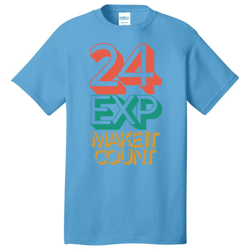 24 Exposures Make It Count  Active Vintage Basic T-shirt by nozademk | Artistshot