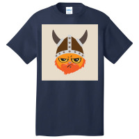 Viking Cat Cat Viking Helmet Emotion Gift  Boy Gift Basic T-shirt | Artistshot