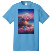 Trending Sun Light In Blue Sky Artsy Design Basic T-shirt | Artistshot