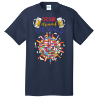 Funny Drink Around World Basic T-shirt | Artistshot