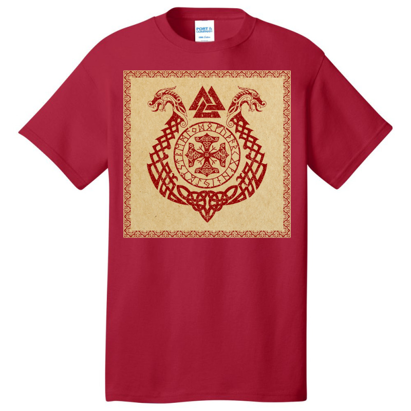 Vikingsnorse Runes Dragon Boat Vikings  Boy Gift Basic T-shirt | Artistshot