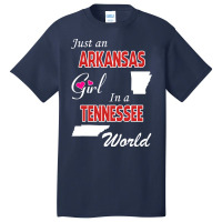 Arkansas - Tennessee Basic T-shirt | Artistshot