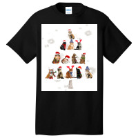 Cat Christmas Lovely Cats Christmas Tree Costume Basic T-shirt | Artistshot