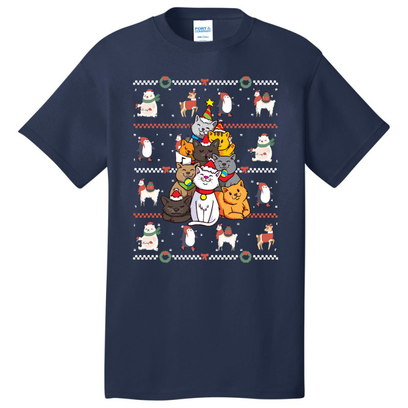 Cat Tree Cat   Cat Tree Christmas Basic T-shirt | Artistshot