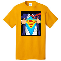 Grandpop Superhero Grandpa Ripped Basic T-shirt | Artistshot