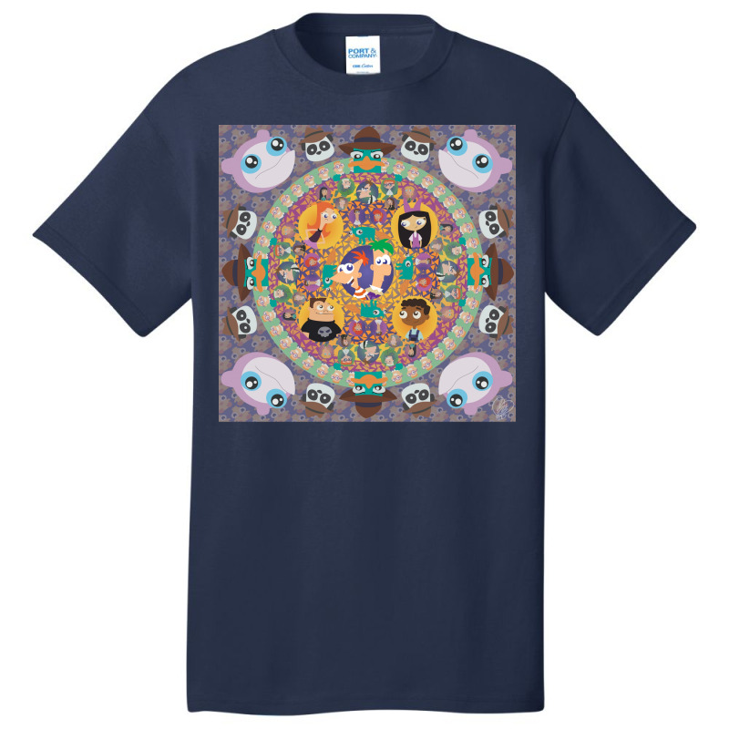 Phineas And Ferb Mandala Poster Boy (1) Basic T-shirt | Artistshot