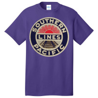 Southern Pacific Lines Railroad Girl Nature Basic T-shirt | Artistshot