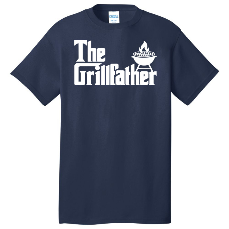 Trending Mens The Grillfather Grilling Grill Father Dad Grandpa Bbq Basic T-shirt by yumgaugeteuda | Artistshot