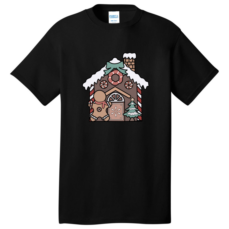 Holiday Gingerbread House Basic T-shirt by Claire J Tinsley | Artistshot