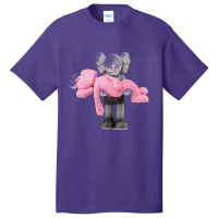 'kaws' Helping Pink Basic T-shirt | Artistshot