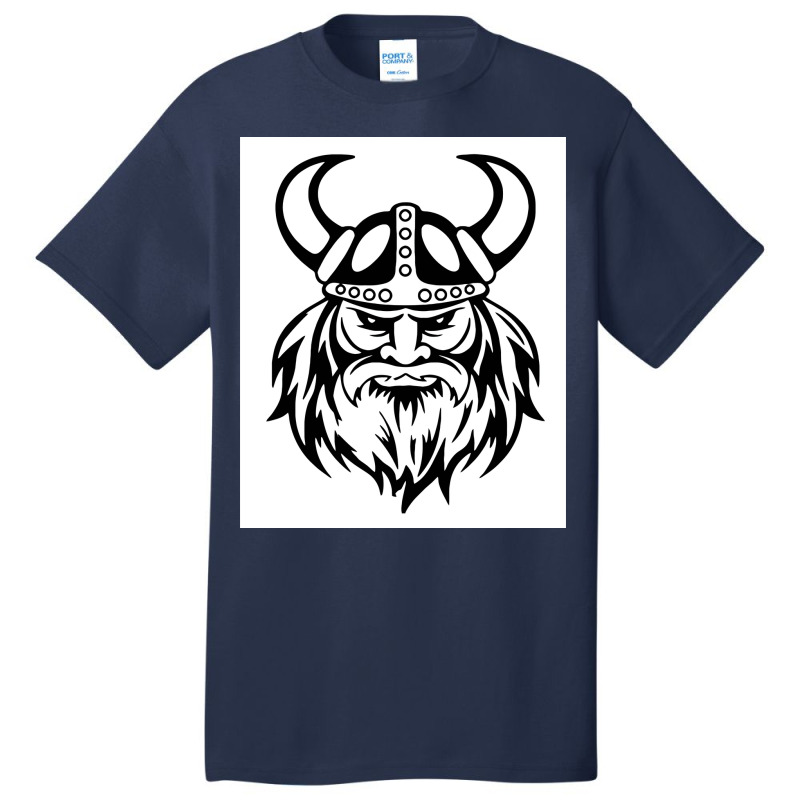 Viking Norse Helmet Man  Funny Green Basic T-shirt | Artistshot