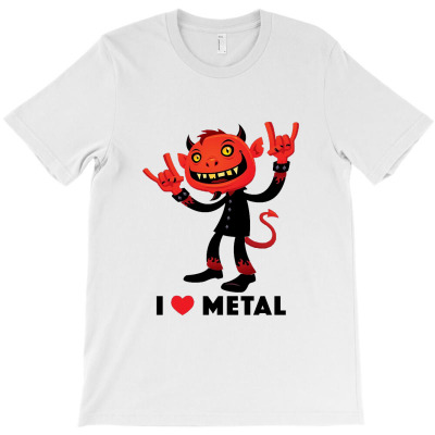 Love Metal I Devil T-shirt Designed By Awhetzel