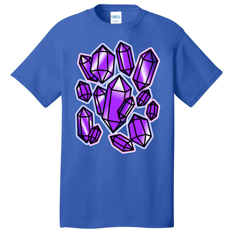 Amethyst Quartz Basic T-shirt by genuinelyseriously4 | Artistshot