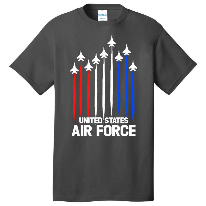 Air Force Flyover T-shirt Veterans Day 4th Of July Gift Basic T-shirt | Artistshot