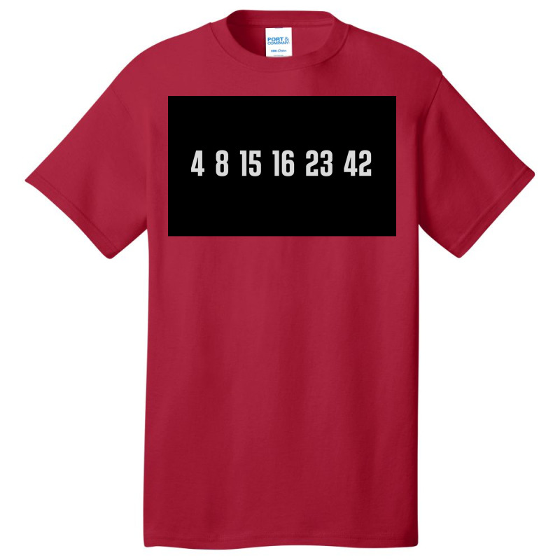 The Lost Numbers Grey Poster Quote (1) Basic T-shirt by rabonacosta5 | Artistshot