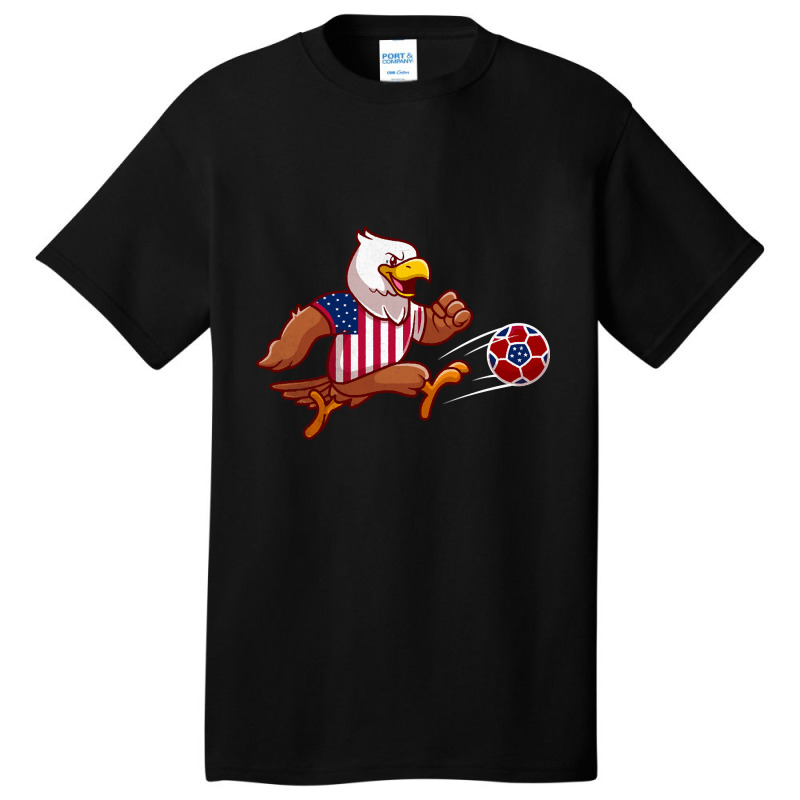 America Soccer Basic T-shirt by stumbledfeatures425 | Artistshot