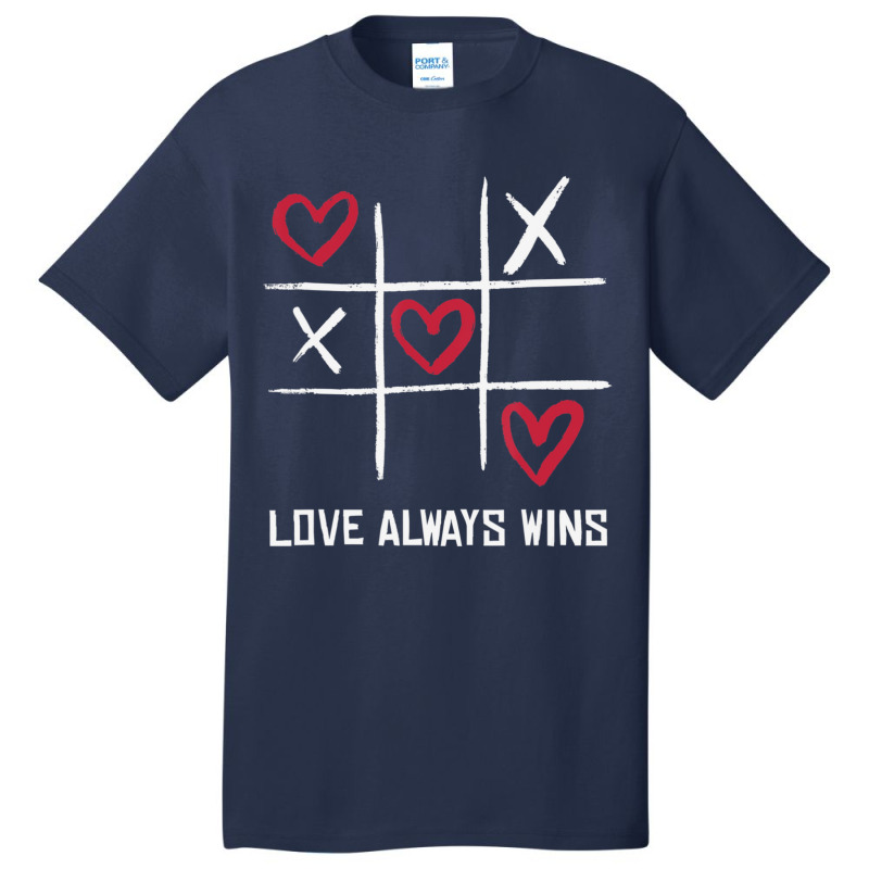 Limited Edition Game Player Gamer Tic Tac Toe Cute Valentine's Day Basic T-shirt by Karyn Love | Artistshot