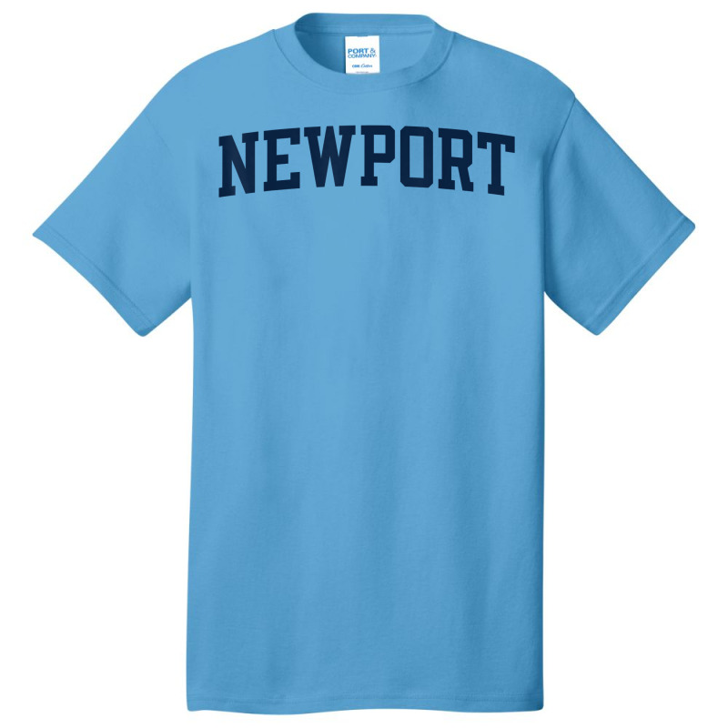 Newport Rhode Island Collegiate Style Varsity Block Letter T Shirt Basic T-shirt by alysestick8m7 | Artistshot