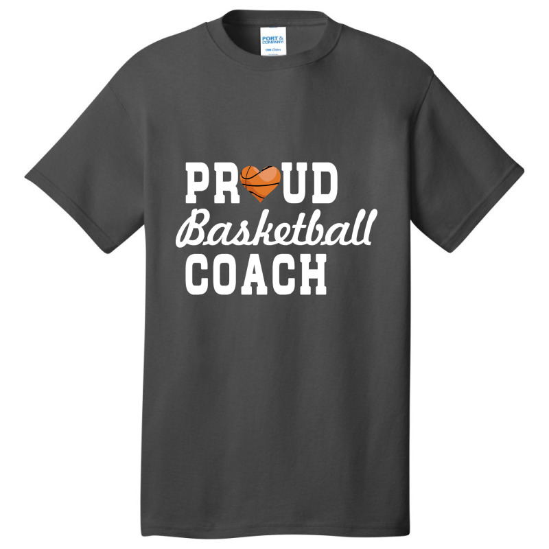 Basketball Coach Shirt - Proud Basketball Coach-m18ld Basic T-shirt by jauntdemant049 | Artistshot