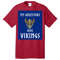 Viking Tshirt Ancetres Pour Fan De Vikings Kattegat Viking Warriors Lo Basic T-shirt | Artistshot